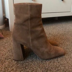 Sam Edelman Nude Block Heel Boots